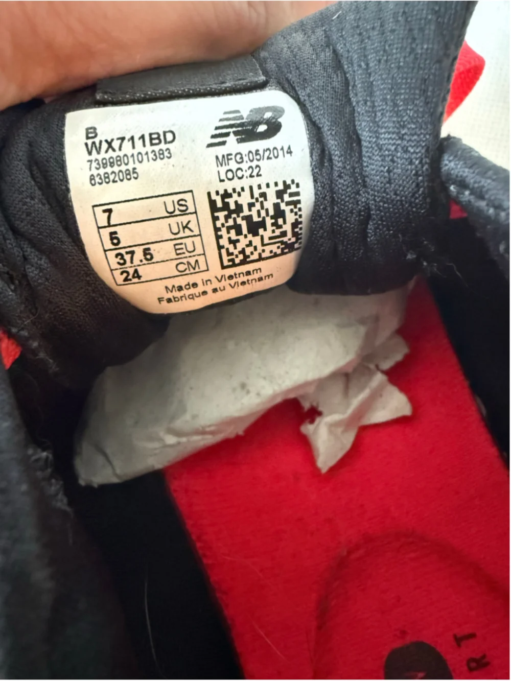 Women's New Balance 711 Training Shoes by New Balance® Black Pink Size 7